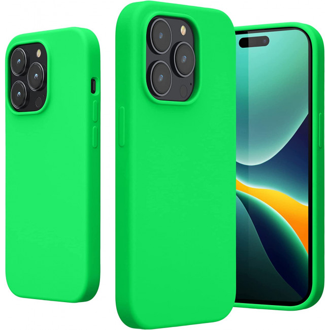 KW iPhone 14 Pro Θήκη Σιλικόνης TPU - Neon Green - 59073.44