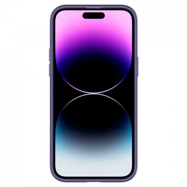 Spigen iPhone 14 Pro Ultra Hybrid Σκληρή Θήκη με Πλαίσιο Σιλικόνης - Deep Purple