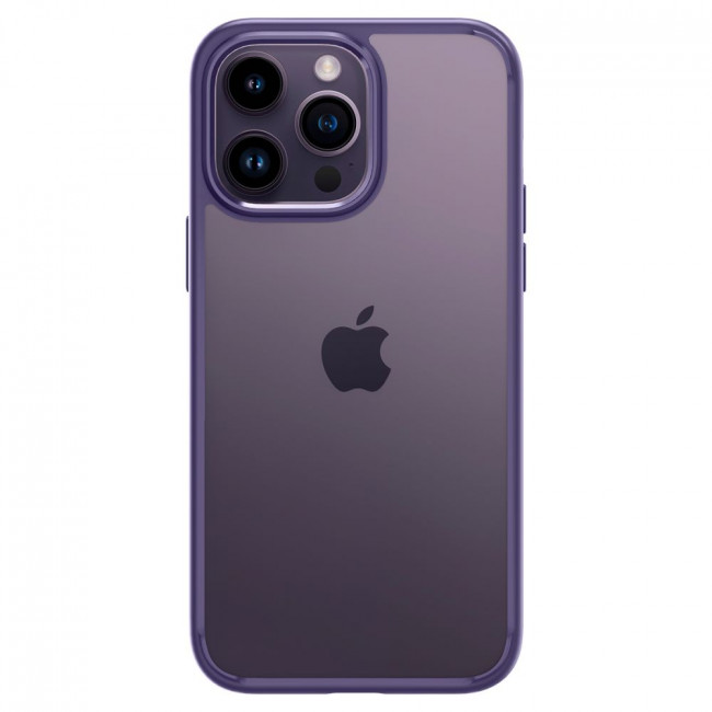 Spigen iPhone 14 Pro Ultra Hybrid Σκληρή Θήκη με Πλαίσιο Σιλικόνης - Deep Purple