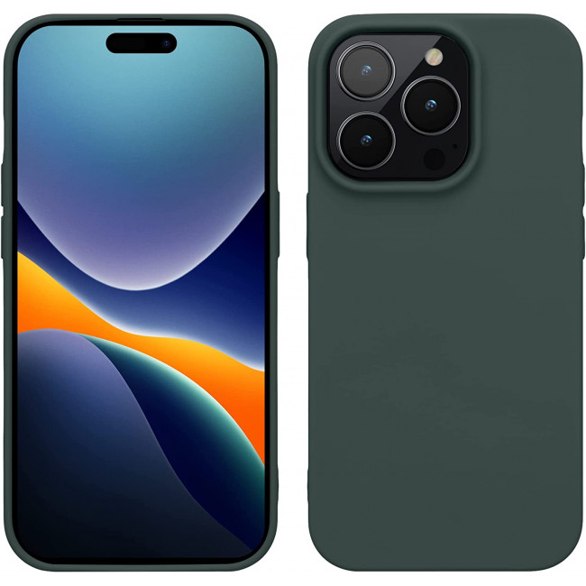 KW iPhone 14 Pro Λεπτή Θήκη Σιλικόνης TPU - Forest Green - 59077.166