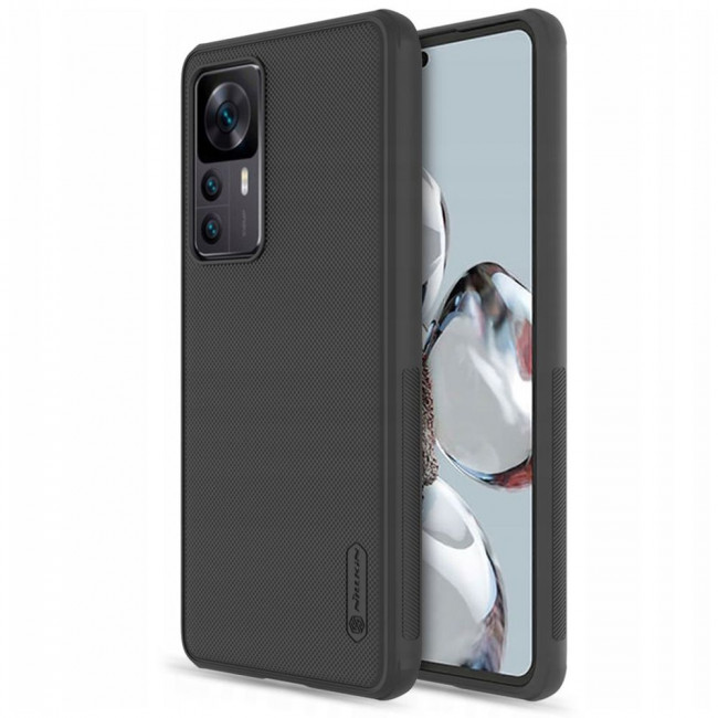 Nillkin Xiaomi 12T Super Frosted Shield Pro Σκληρή Θήκη με Πλαίσιο Σιλικόνης - Black