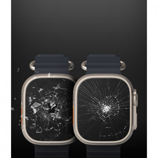 Ringke Προστασία Οθόνης Apple Watch Ultra / Ultra 2 - 49mm - ID FC 0.3mm - 2.5D 9H Screen Αντιχαρακτικό Γυαλί Οθόνης - 4 Τεμάχια - Διάφανο