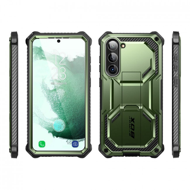 Supcase Samsung Galaxy S23+ Armorbox 2 Σκληρή Θήκη με Προστασία Οθόνης και Stand - Green