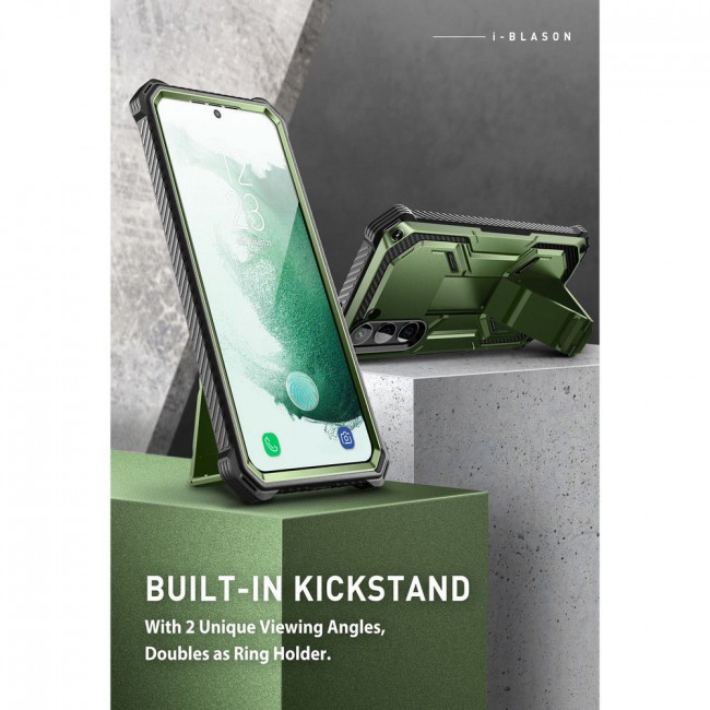 Supcase Samsung Galaxy S23+ Armorbox 2 Σκληρή Θήκη με Προστασία Οθόνης και Stand - Green