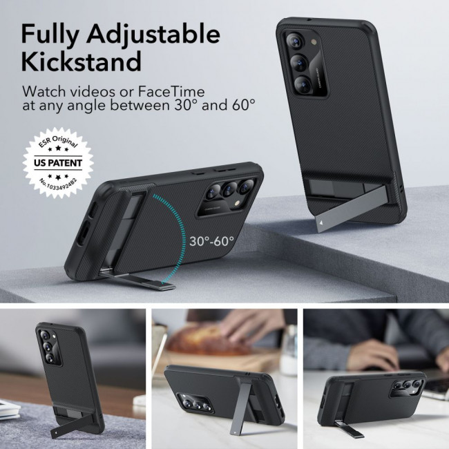 ESR Samsung Galaxy S23 Air Shield Boost Σκληρή Θήκη με Πλαίσιο Σιλικόνης και Stand - Black