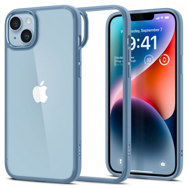 Spigen iPhone 14 Ultra Hybrid Σκληρή Θήκη με Πλαίσιο Σιλικόνης - Sierra Blue