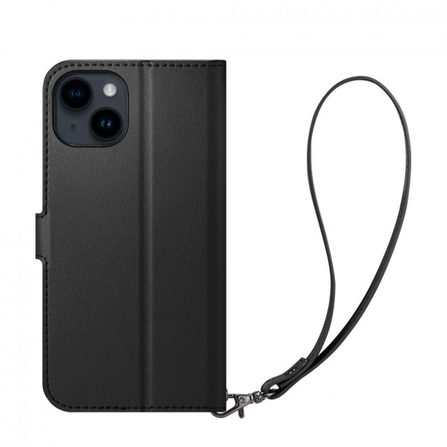 Spigen iPhone 14 Wallet S Θήκη Πορτοφόλι Stand από Δερματίνη - Black