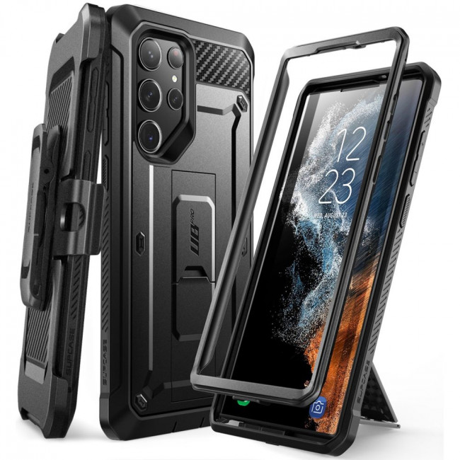 Supcase Samsung Galaxy S23 Ultra Unicorn Beetle Pro Σκληρή Θήκη με Stand - Black