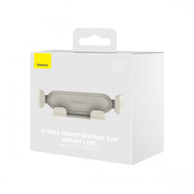 Baseus Stable Gravity Air Vent Universal Βάση Αυτοκινήτου Αεραγωγού - Beige - SUWX010002