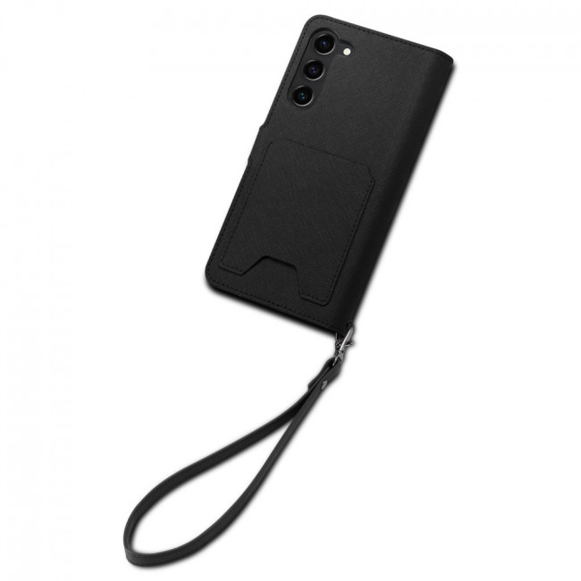 Spigen Samsung Galaxy S23+ Wallet S Plus Θήκη Πορτοφόλι από Δερματίνη - Black