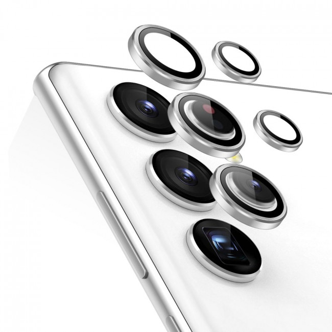 ESR Samsung Galaxy S23 Ultra Camera Lens 9H Αντιχαρακτικό Γυαλί για την Κάμερα - Silver