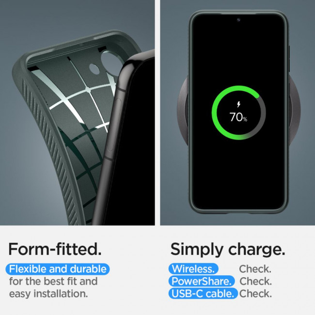 Spigen Samsung Galaxy S23 Liquid Air Θήκη Σιλικόνης - Abyss Green
