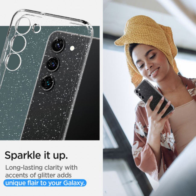 Spigen Samsung Galaxy S23 Liquid Crystal Θήκη Σιλικόνης - Glitter Crystal