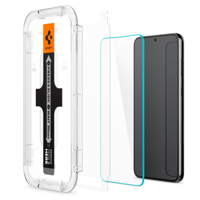 Spigen Samsung Galaxy S23 Glas.TR EZ Fit 0.2mm 2.5D 9H Tempered Glass Αντιχαρακτικό Γυαλί Οθόνης - 2 Τεμάχια - Clear - AGL05958