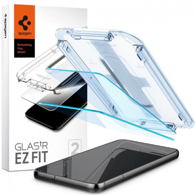 Spigen Samsung Galaxy S23 Glas.TR EZ Fit 0.2mm 2.5D 9H Tempered Glass Αντιχαρακτικό Γυαλί Οθόνης - 2 Τεμάχια - Clear - AGL05958