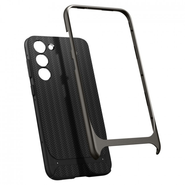 Spigen Samsung Galaxy S23 Neo Hybrid Θήκη με Σκληρό Πλαίσιο - Gunmetal