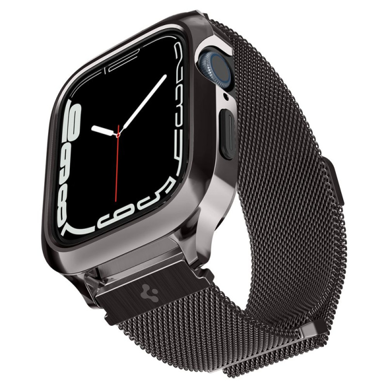 Spigen Λουράκι Apple Watch 7 / 8 / 9 - 45 mm Metal Fit Prowith Protective Case με Θήκη Προστασίας - Graphite