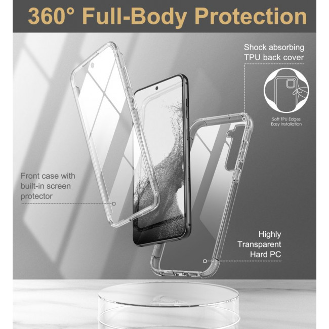 Tech-Protect Samsung Galaxy S23+ Kevlar Θήκη 360 Full Body με Προστασία Οθόνης - Διάφανη