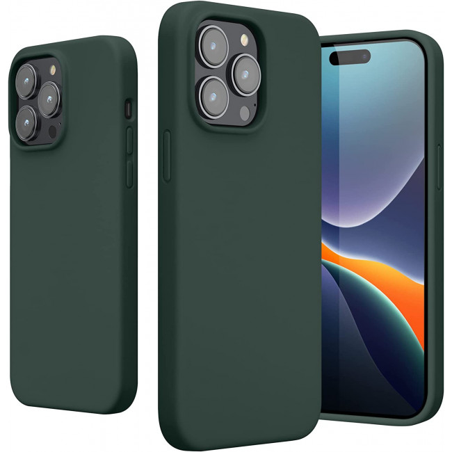 KW iPhone 14 Pro Max Θήκη Σιλικόνης Rubberized TPU - Blue Green - 59074.171