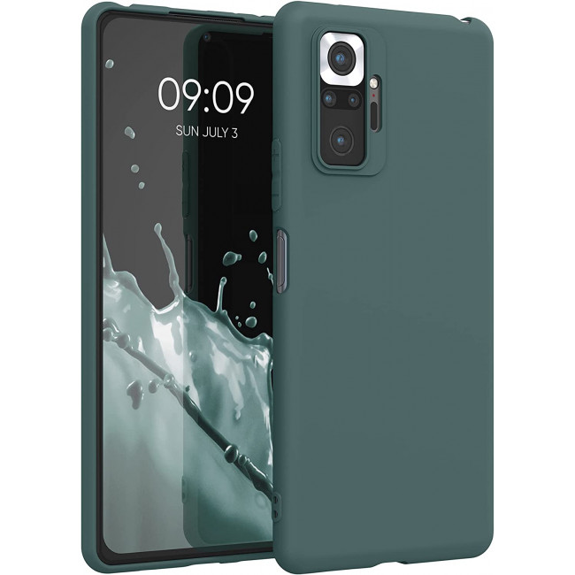 KW Xiaomi Redmi Note 10 Pro Θήκη Σιλικόνης TPU - Blue Green - 54551.171