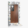 KW Xiaomi 12T / 12T Pro Θήκη από Φυσικό Ξύλο - Design Rising Sun - Dark Brown - 60150.02