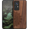 KW Xiaomi 12T / 12T Pro Θήκη από Φυσικό Ξύλο - Design Rising Sun - Dark Brown - 60150.02