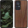 KW Xiaomi 12T / 12T Pro Θήκη από Φυσικό Ξύλο - Dark Brown - 60149.18