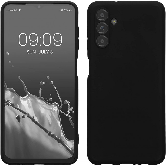 KW Samsung Galaxy A13 5G Θήκη Σιλικόνης Rubberized TPU - Black - 58039.01