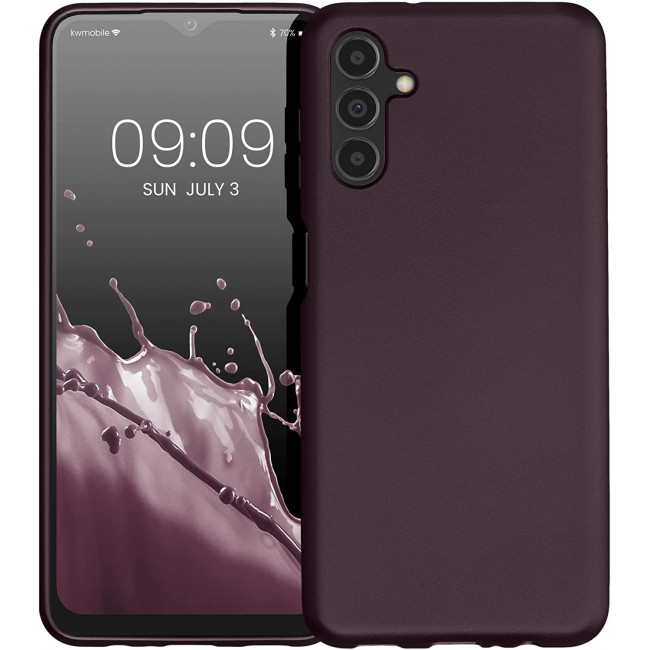 KW Samsung Galaxy A04s Θήκη Σιλικόνης TPU - Metallic Blackberry - 60135.115