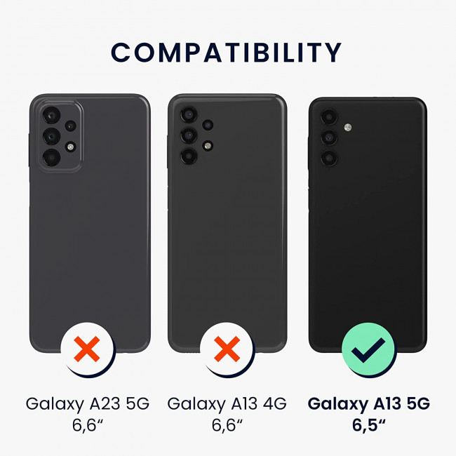 KW Samsung Galaxy A13 5G Θήκη Σιλικόνης Rubberized TPU - Moss Green - 59453.169