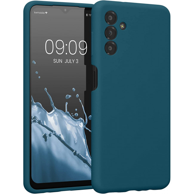 KW Samsung Galaxy A13 5G Θήκη Σιλικόνης Rubberized TPU - Teal Matte - 59453.57