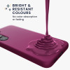 KW Samsung Galaxy S23 Θήκη Σιλικόνης Rubberized TPU - Bordeaux Purple - 60273.187