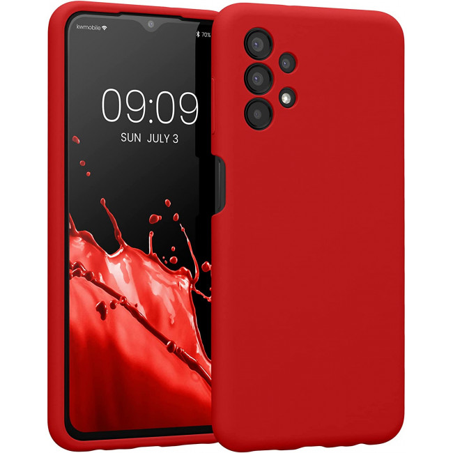 KW Samsung Galaxy A13 4G Θήκη Σιλικόνης Rubberized TPU - Classic Red - 57832.208