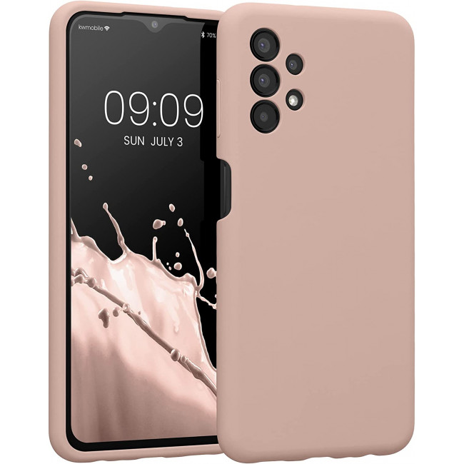 KW Samsung Galaxy A13 4G Θήκη Σιλικόνης Rubberized TPU - Antique Pink Matte - 57832.52