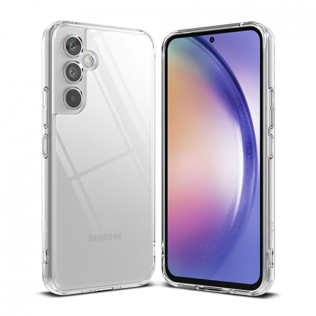 Ringke Samsung Galaxy A54 5G Fusion Σκληρή Θήκη με Πλαίσιο Σιλικόνης - Διάφανη 