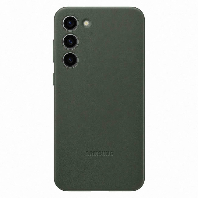 Samsung Genuine Leather Cover Samsung Galaxy S23+ Θήκη από Γνήσιο Δέρμα - Green - EF-VS916LGEGWW