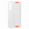 Samsung Silicone Grip Cover Samsung Galaxy S23+ Θήκη Σιλικόνης με Finger Holder - White - EF-GS916TWEGWW