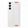 Samsung Silicone Grip Cover Samsung Galaxy S23+ Θήκη Σιλικόνης με Finger Holder - White - EF-GS916TWEGWW