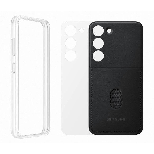 Samsung Frame Cover Samsung Galaxy S23 Σκληρή Θήκη με Πλαίσιο Σιλικόνης - Black - EF-MS911CBEGWW