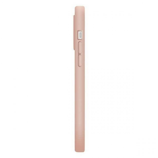 Uniq iPhone 14 Pro Lino Hue Magclick Θήκη Σιλικόνης με MagSafe - Pink / Blush Pink