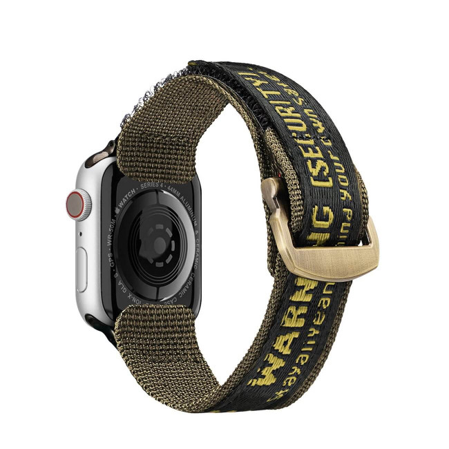 Dux Ducis Λουράκι Apple Watch 2 / 3 / 4 / 5 / 6 / 7 / 8 / 9 / SE / SE 2 / ULTRA / ULTRA 2 - 42 / 44 / 45 / 49 mm Outdoor Series Nylon Loopαπό Νάιλον - Yellow / Green