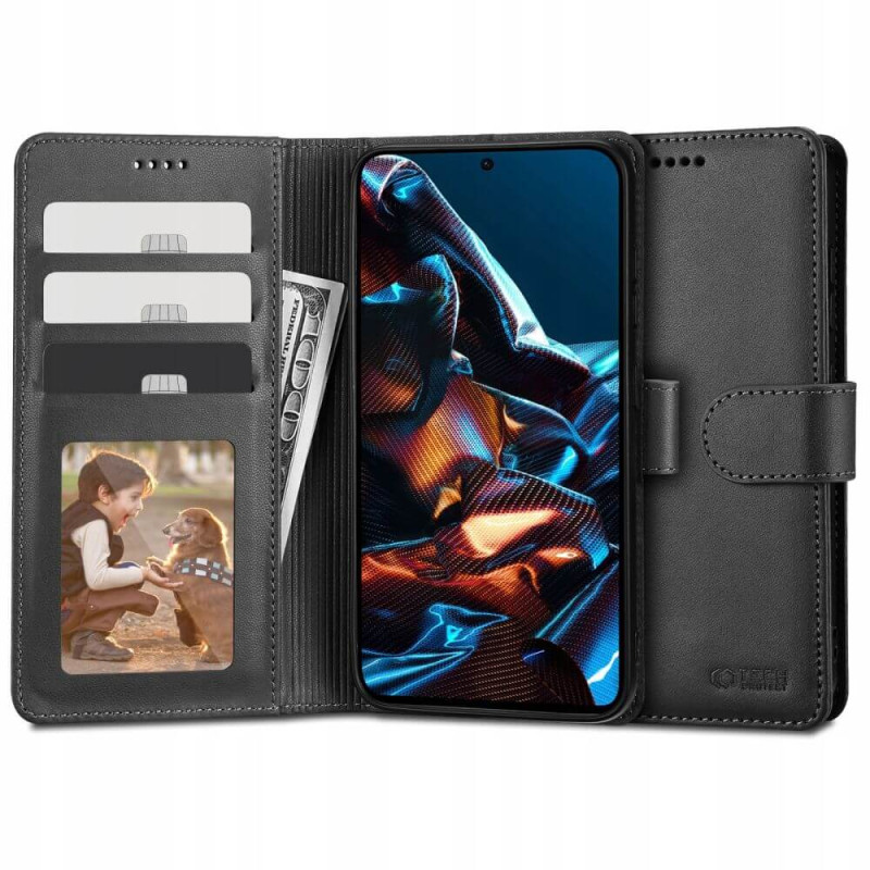 Tech-Protect Xiaomi Redmi Note 12 Pro / Xiaomi Poco X5 Pro 5G Θήκη Πορτοφόλι Stand από Δερματίνη - Black