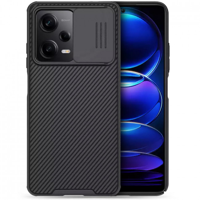 Nillkin Xiaomi Redmi Note 12 Pro / Xiaomi Poco X5 Pro 5G CamShield Pro Σκληρή Θήκη με Κάλυμμα για την Κάμερα - Black