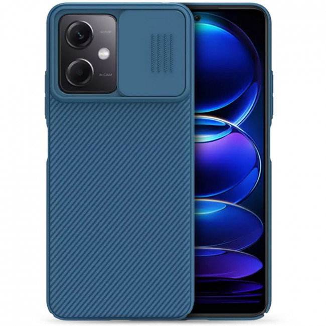 Nillkin Xiaomi Redmi Note 12 5G / Xiaomi Poco X5 5G CamShield Pro Σκληρή Θήκη με Κάλυμμα για την Κάμερα - Blue