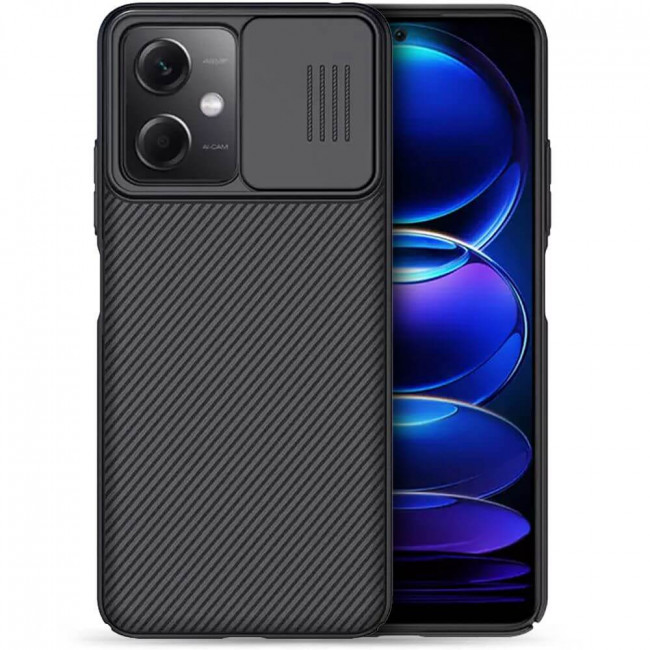 Nillkin Xiaomi Redmi Note 12 5G / Xiaomi Poco X5 5G CamShield Pro Σκληρή Θήκη με Κάλυμμα για την Κάμερα - Black