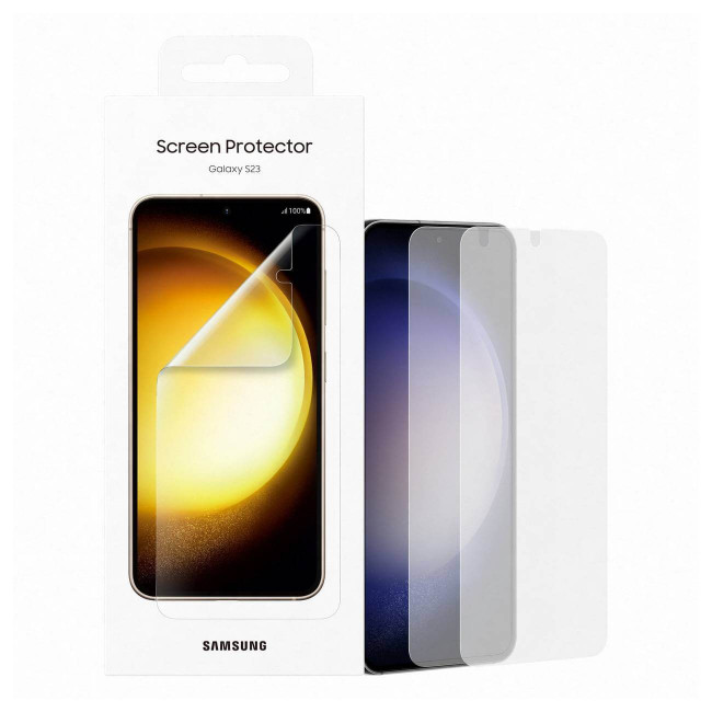 Samsung Screen Protector Samsung Galaxy S23 Προστατευτική Μεμβράνη Οθόνης - 2 Τεμάχια - Διάφανη - EF-US911CTEGWW