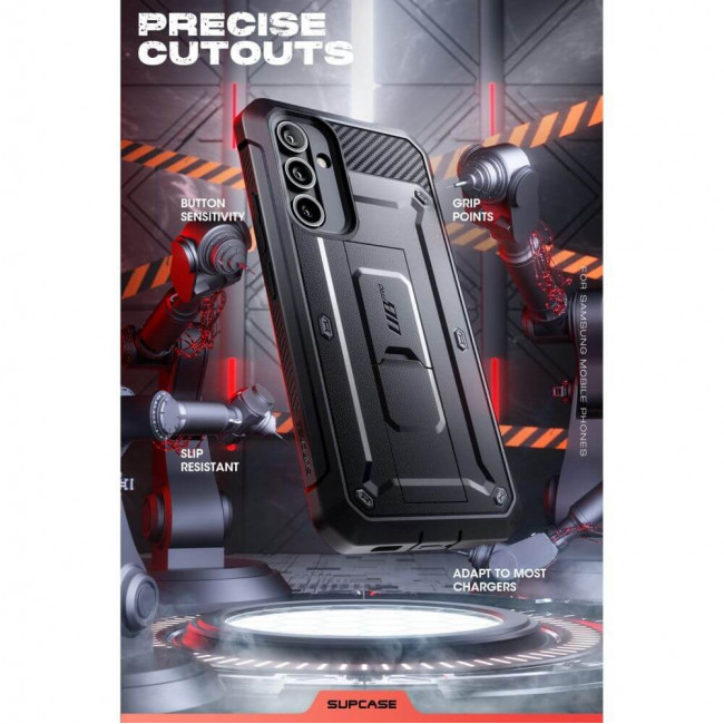 Supcase Samsung Galaxy A54 5G Unicorn Beetle Pro Σκληρή Θήκη με Προστασία Οθόνης και Stand - Black