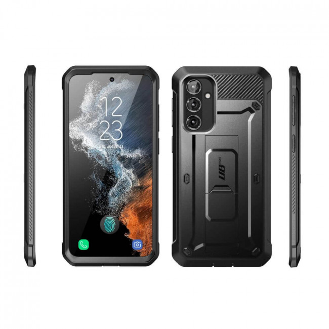 Supcase Samsung Galaxy A54 5G Unicorn Beetle Pro Σκληρή Θήκη με Προστασία Οθόνης και Stand - Black