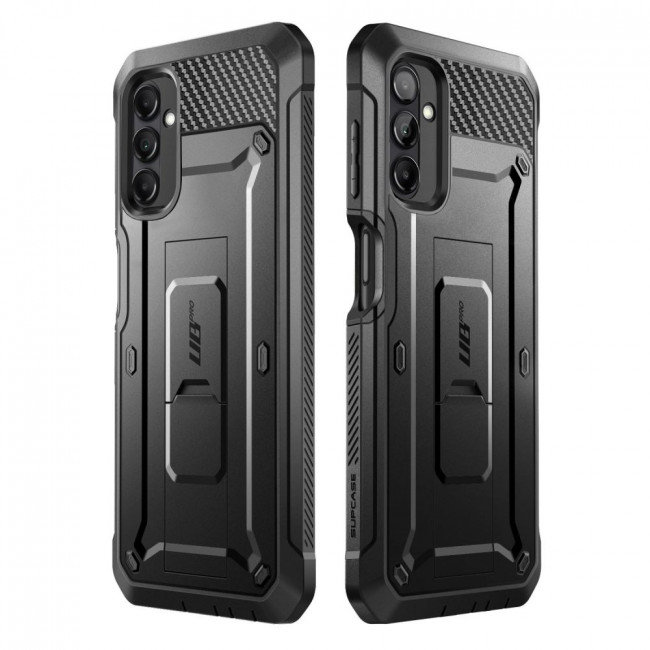 Supcase Samsung Galaxy A14 5G Unicorn Beetle Pro Σκληρή Θήκη με Προστασία Οθόνης και Stand - Black