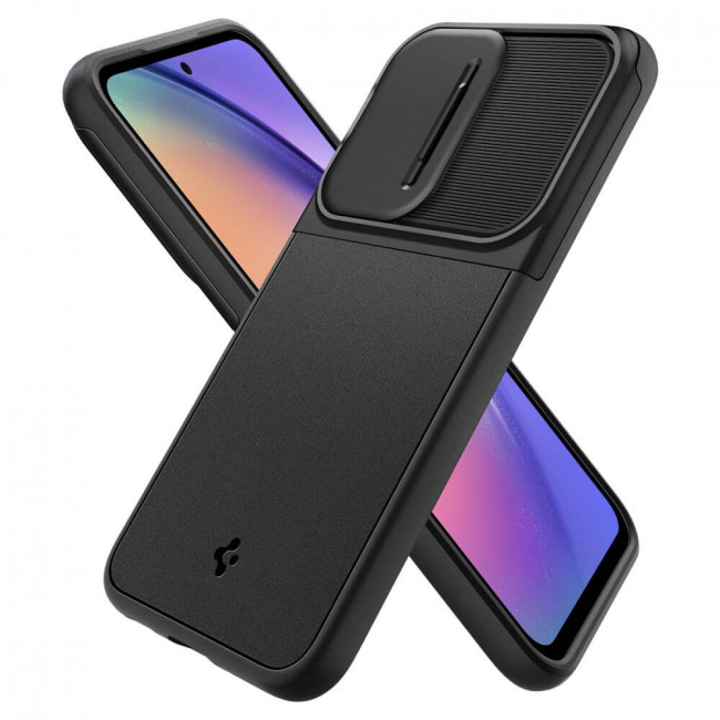 Spigen Samsung Galaxy A54 5G Optik Armor Θήκη Σιλικόνης με Κάλυμμα για την Κάμερα - Black